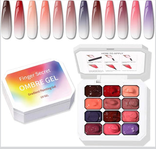 12 colors blending ombre pallette autumn