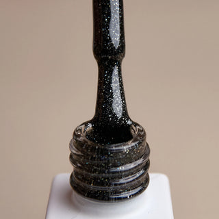 GEL POLISH GLITTER BLACK