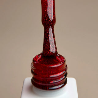 GEL POLISH GLITTER RED – HEMA & TPO FREE