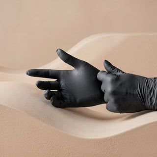 BLACK POWDER FREE NITRIL GLOVES