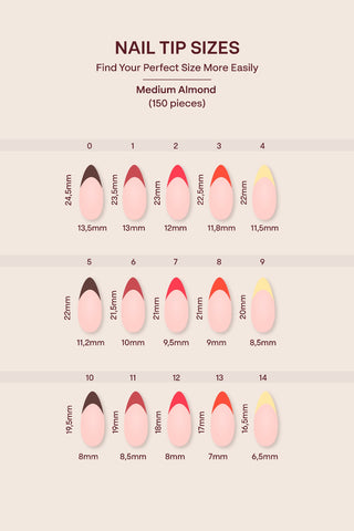 Acrylic Gel Tip Master Pro X® Sunset Series - Medium Almond