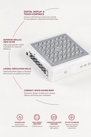 Musa Professional nail dust collector