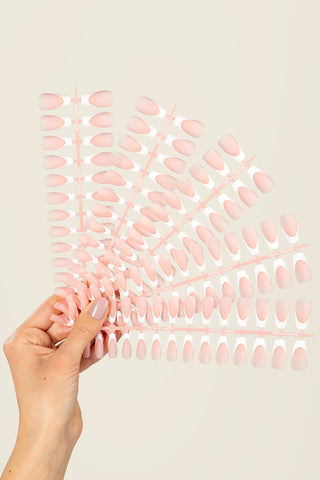 Acrylic Gel Tip Master Pro X® White French - Long Coffin