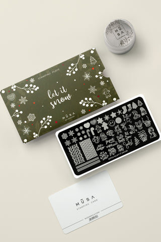 Let It Snow Kit Stamping