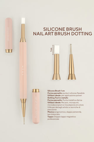 Double Brush- Silicone brush Dotting