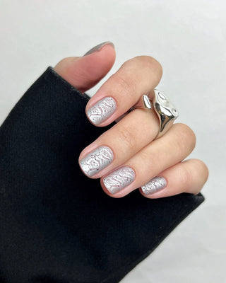 DARK Stamping Polish №03 silver, 10 ml