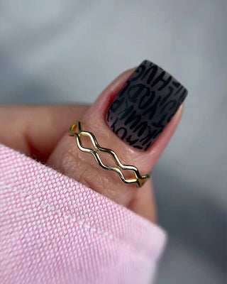 DARK Stamping Polish №01 black STICKY, 10 ml